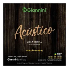 Encordoamento Viola Giannini Gesval Cebolao Foto mini 1