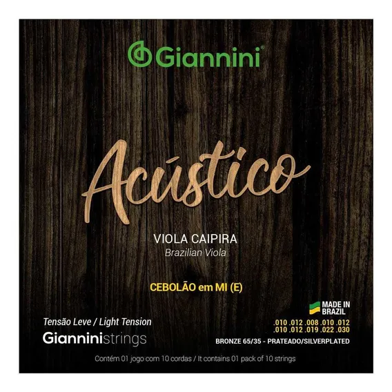 Encordoamento Viola Giannini Gesval Cebolao Foto 1
