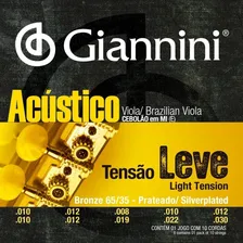 Encordoamento Viola Giannini Gesval Cebolao Foto mini 2