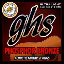 Encordoamento Violão Aço Ghs Phosphor Bronze S305 010-046 Foto mini  2