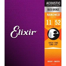 Encordoamento Violao Elixir Aço Nanoweb 011 Foto mini  2
