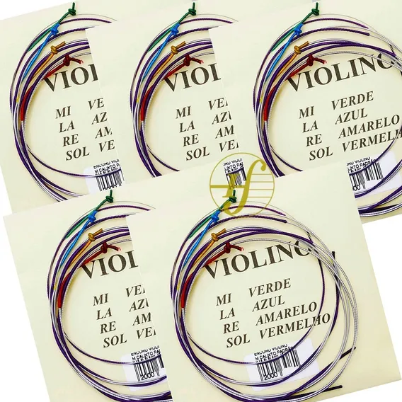 Encordoamento Violino Mauro Calixto 4/4 Kit Com 5 Jogos Foto 1