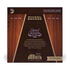 Encordoamento Violão Aço .011 D'addario Nickel Bronze Nb1152 Foto mini  3