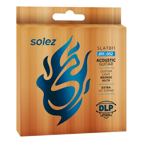 Encordoamento Violão Aço 011 Solez Slatb11 Bronze 85/15 Foto 1