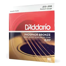 Encordoamento Violão Aço .013 D'addario Phosphor Bronze Ej17 Foto mini 1
