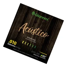 Encordoamento Violão Giannini Acústico Geswa12 Bronze 65/35 Foto mini 3