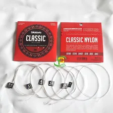 Encordoamento Violão Nylon Daddario Ej27n Tensão Normal Foto mini  3