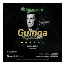 Encordoamento Violão Nylon Giannini Guinga Sscgg 10 Jogos Foto mini 1