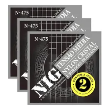Encordoamento Violão Nylon Média Nig N475 .028 Kit 6 Jogos Foto mini 2