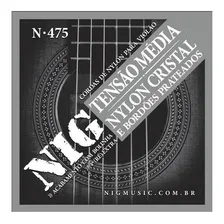 Encordoamento Violão Nylon NIG N475 Tensão Média Foto mini 1