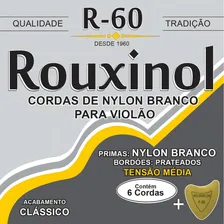 Encordoamento Violão Nylon Rouxinol Tensão Média R60 Foto mini 1