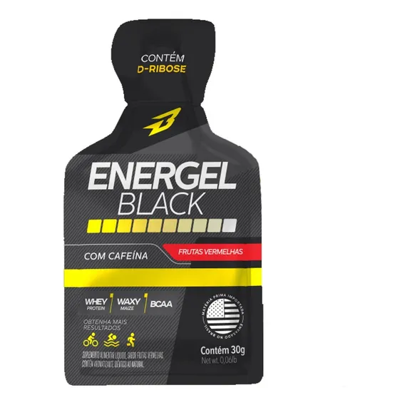 Energel Black - 10 Sachês Frutas Vermelhas - Bodyaction Foto 1