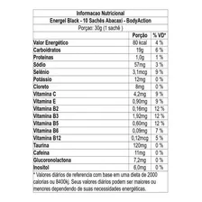 Energel Black Caixa Com 10 Saches Abacaxi Bodyaction Foto mini 4