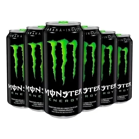 Energetico Monster Energy Fardo Com 6 Latas De 473ml Sabores Monster Energy Drink Clássico Foto 1