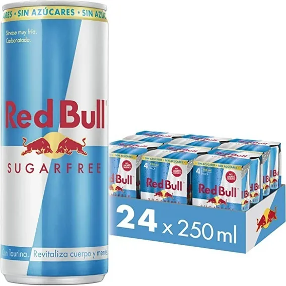 Energético Red Bull Sugar Free 250ml 24 Unidades Foto 1
