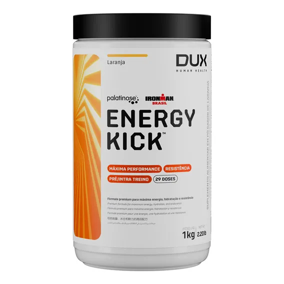 Energy Kick Pré E Intra Treino 1kg Sabor Limão - Dux Nutrition Foto 1