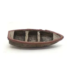 Enfeite Aquário Barco Canoa Pequeno Foto mini  2
