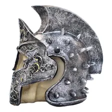 Enfeite Caveira De Capacete Gladiador Crânio Resina Foto mini 2
