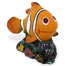 Enfeite De Aquario Peixe Palhaço Grande De Resina Foto mini 1