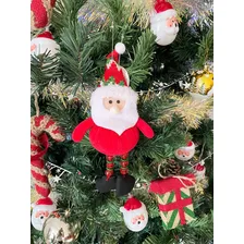Enfeite De Árvore Natal Papai Noel Pendura Porta Natalino Cor Papai Noel Zigzag Foto mini  2