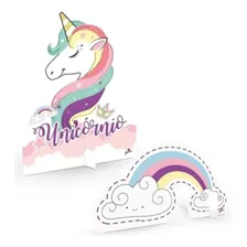Enfeite De Mesa Menina Decoração Festa Infantil Unicórnio Foto mini 1