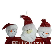 Enfeite De Natal Bonecos Papai Noel E Bonecos De Neve Foto mini  2
