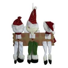 Enfeite De Natal Bonecos Papai Noel E Bonecos De Neve Foto mini  3