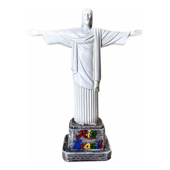 Enfeite Decoração Estátua Cristo Redentor Resina Souvenir Foto 1