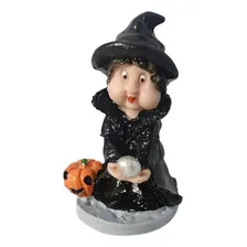 Enfeite Decorativo - Bruxa Bruxinha Da Sorte Halloween Cor Decorado Foto mini 1