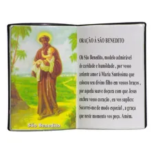 Enfeite Decorativo Em Resina São Benedito Livro Foto  mini 1