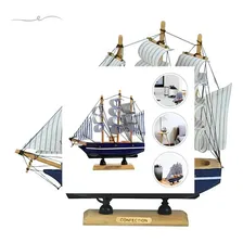 Enfeite Decorativo Navio Mediterraneo Mar Quarto Menino Azul Foto mini 4