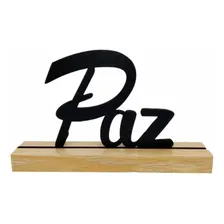 Enfeite Decorativo Paz Em Mdf 19,8 Cm Foto mini 1