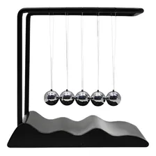 Enfeite Decorativo PĂȘndulo De Newton Metal E Madeira 18,5cm Cor Preto Foto mini 1
