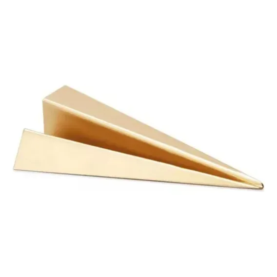 Enfeite Mesa Escultura Em Metal Dourado Grande Foto 1