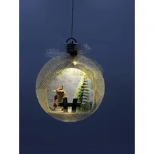 Enfeite Mini Globo Led Árvore Pisca Pisca Enfeite Natal 10cm Foto mini 4