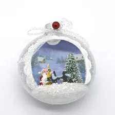 Enfeite Mini Globo Led Árvore Pisca Pisca Enfeite Natal 10cm Foto  mini 1