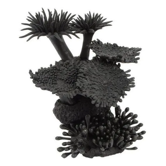 Enfeite Para Aquário Coral Artificial Black Modelo 12 Vigoar Foto 1