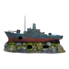 Enfeite Para AquƔrio - Navio Destroyer Foto mini 4