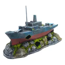 Enfeite Para AquƔrio - Navio Destroyer Foto mini 1