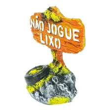 Enfeite Para Aquario Placa Decorada Cod D03 Aquaria Foto mini 2