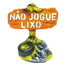 Enfeite Para Aquario Placa Decorada Cod D03 Aquaria Foto mini 1