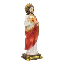 Enfeite Resina Sagrado Coração De Jesus 21cm Foto mini 2