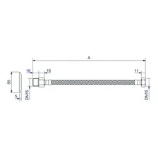 Engate Flexível Aço Inoxidável Deca 4607.c.040 Cromado 40cm Foto mini  2