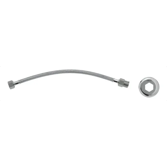 Engate Flexível Aço Inoxidável Deca 4607.c.040 Cromado 40cm Foto 1