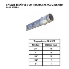 Engate Flexível Antivibração Para Bomba 1 X 50 Cm Emmeti Foto mini  3