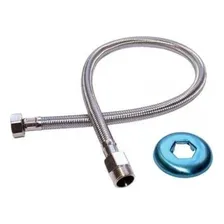 Engate Flexível De Aço Inox Traçado 40cm Macho X Fêmea 1/2 Foto mini 1