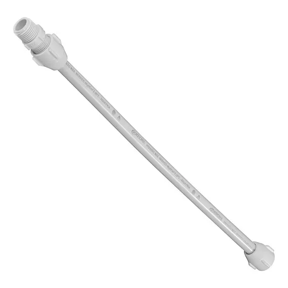 Engate Flexivel Pvc Branco Krona 60cm 744 - Kit C/20 Foto 1