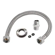 Engate Mangueira Flexível Aço Inox Trançado 40 Cm Foto mini 1