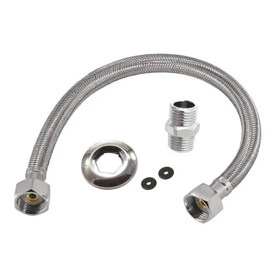 Engate Mangueira Flexível Aço Inox Trançado 40 Cm Foto 1