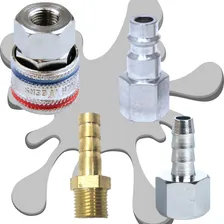Engate Rápido 4 Peças Rosca 1/4 Npt Para Compressor Kit 4 Foto  mini 1